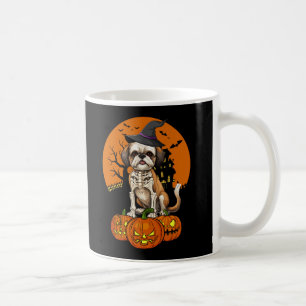 Taza De Café Halloween del perro shih Tzu