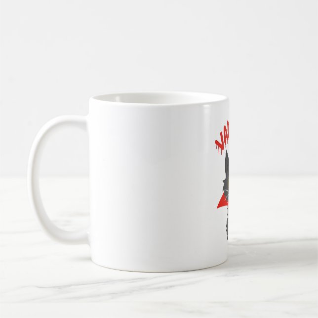 Taza De Café Halloween del vampiro del gato (Izquierda)