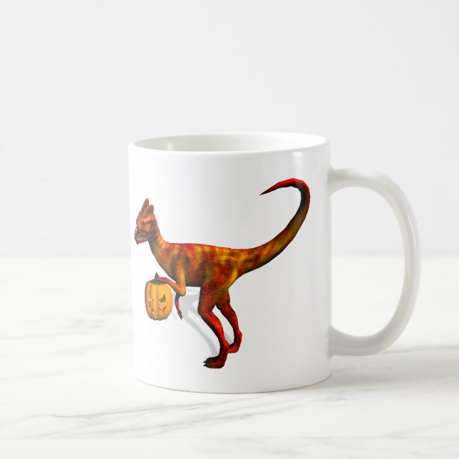 Taza De Café Halloween Dilophosaurus (Derecha)