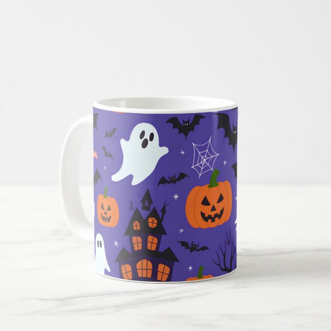 Taza De Café Halloween divertida (Anverso izquierdo)