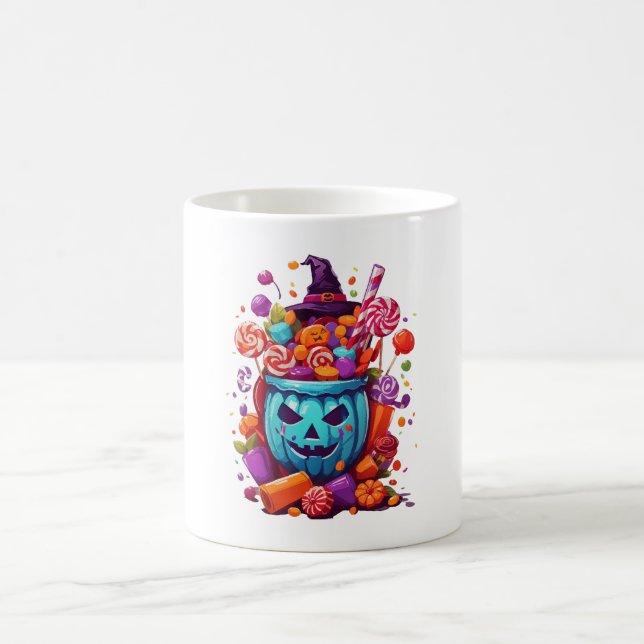 Taza De Café Halloween divertido  (Centro)