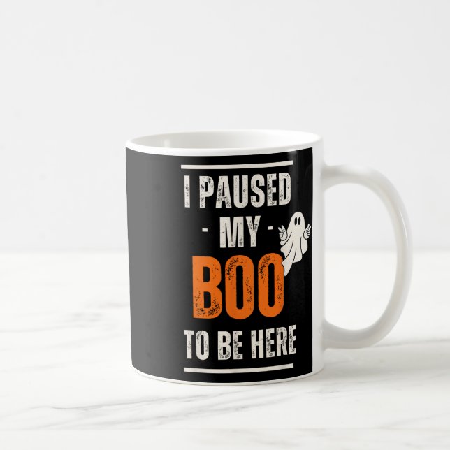 Taza De Café Halloween divertido hice una pausa para mi novio p (Derecha)
