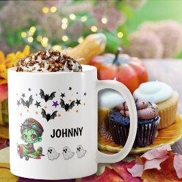 Taza De Café Halloween es divertido para el piloto y avión zomb