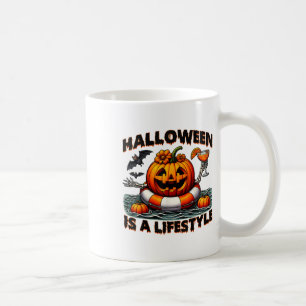 Taza De Café Halloween Es Un Halloween De Estilo De Vida Fantas