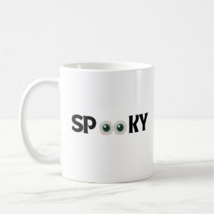 Taza De Café Halloween espeluznante ojo de miedo simple lindo