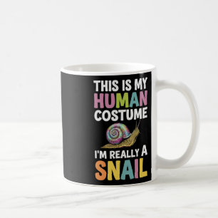 Taza De Café Halloween Este es mi disfraz humano. Soy realmente