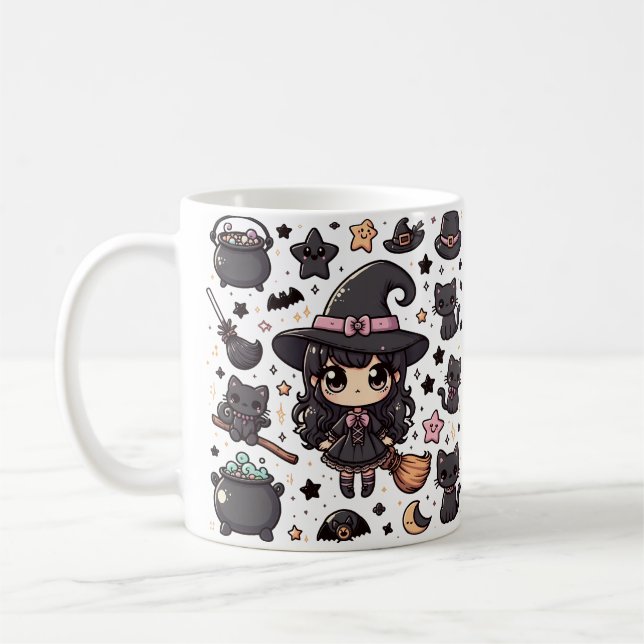 Taza De Café Halloween estilo anime (Izquierda)