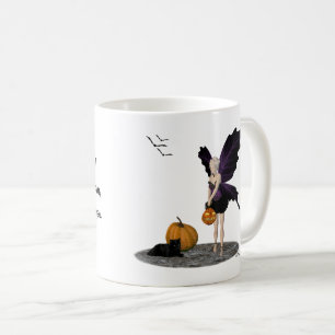 Taza De Café Halloween Fairy With Pumpkin Cote Coffee Mug
