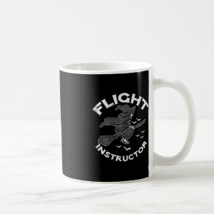 Taza De Café Halloween Flight Instructor Witch Funny Costume Wo