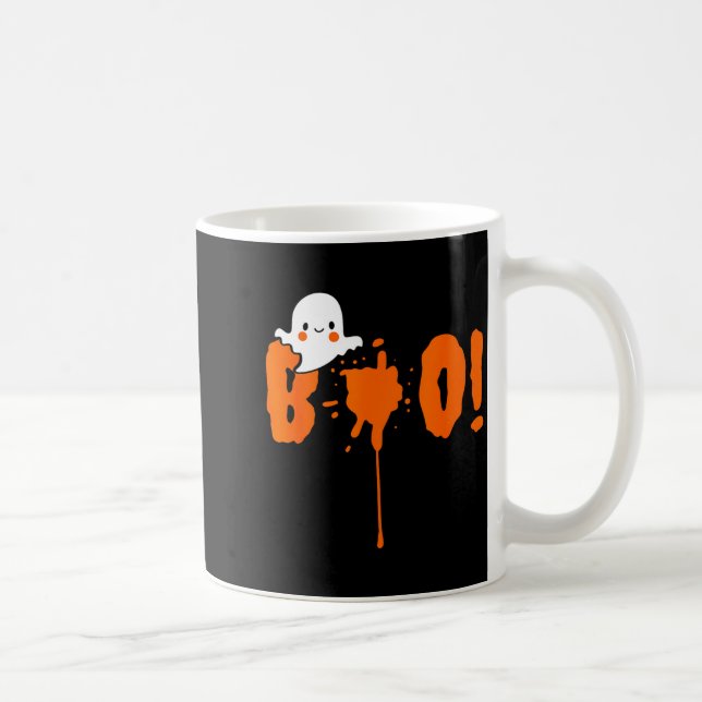 Taza De Café Halloween Funny Cute Ghost Boo! Design Gift  (Derecha)