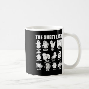Taza De Café Halloween Funny Shirny Boo Sheet Halloween The She