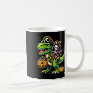 Taza De Café Halloween Funny T Rex Dinosaur Pirate Boys Trick T