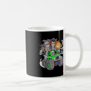 Taza De Café Halloween Gamer Skeleton Zombie Monster Camión Boy