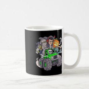Taza De Café Halloween Gamer Skeleton Zombie Monster Camión Boy