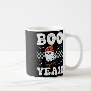 Taza De Café Halloween Ghost Skateboard Boo Yeah Costume Boys K