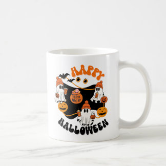 Taza De Café Halloween Ghostly Good Vibes Spooky Coffee Mug