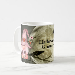 Taza De Café Halloween Gnomes Full Moon Family
