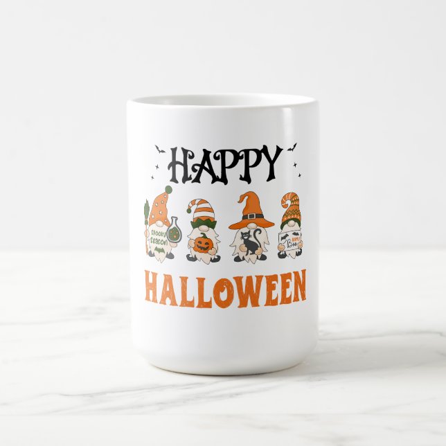 Taza De Café "Halloween Gnomes Happy Halloween Mug - Cute Spook (Centro)