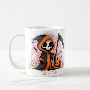 Taza De Café Halloween Grim Reaper