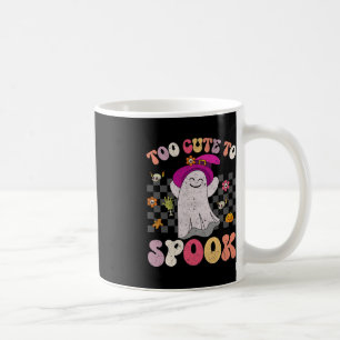 Taza De Café Halloween Groovy Demasiado Aburrido Para Hablar Co