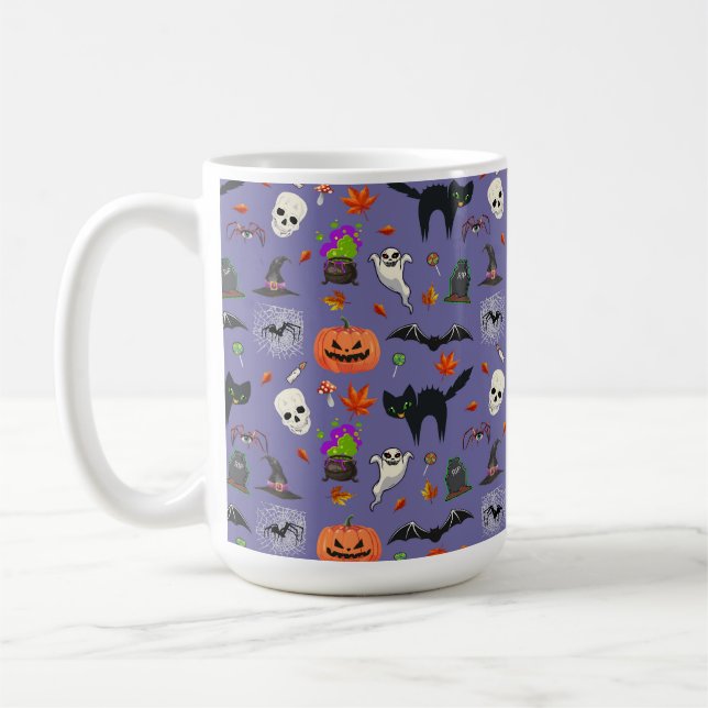 Taza De Café Halloween Guapa Y Espeluznante (Izquierda)
