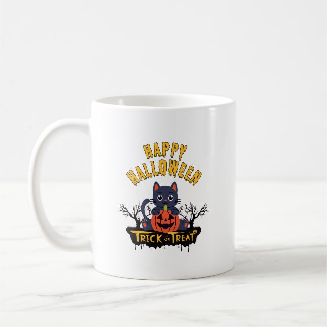 Taza De Café Halloween - Halloween_217 (Izquierda)