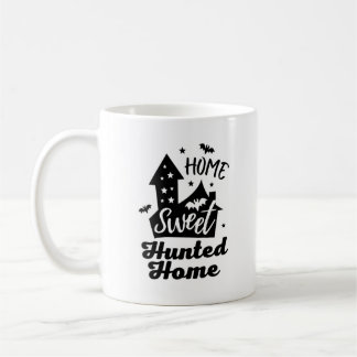 Taza De Café Halloween Halloween con dulces cazados en casa
