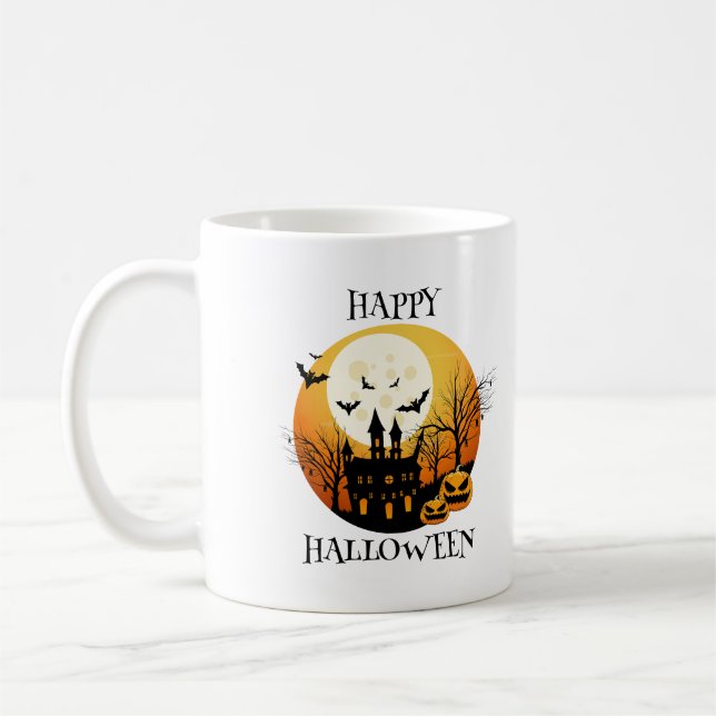 Taza De Café Halloween Happy Spooky (Izquierda)
