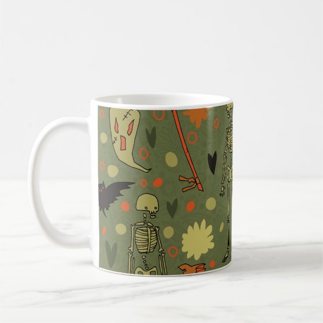 Taza De Café Halloween Haunt: Mezcla de cosechas espeluznantes (Izquierda)