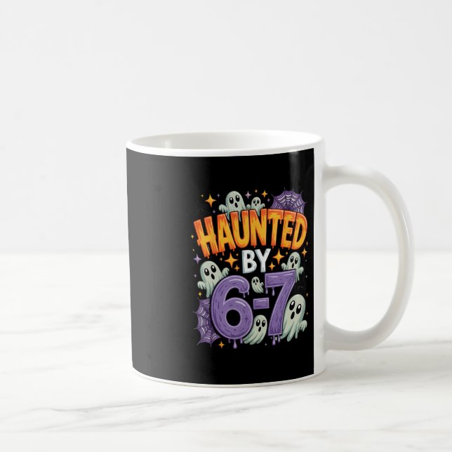 Taza De Café Halloween Haunted 67 Six Seven Meme 1 (25)  (Derecha)
