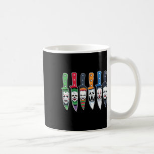 Taza De Café Halloween Horror: Personajes De Película De Horror