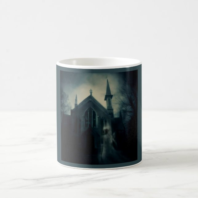 Taza De Café Halloween - Iglesia embrujada 2 (Centro)