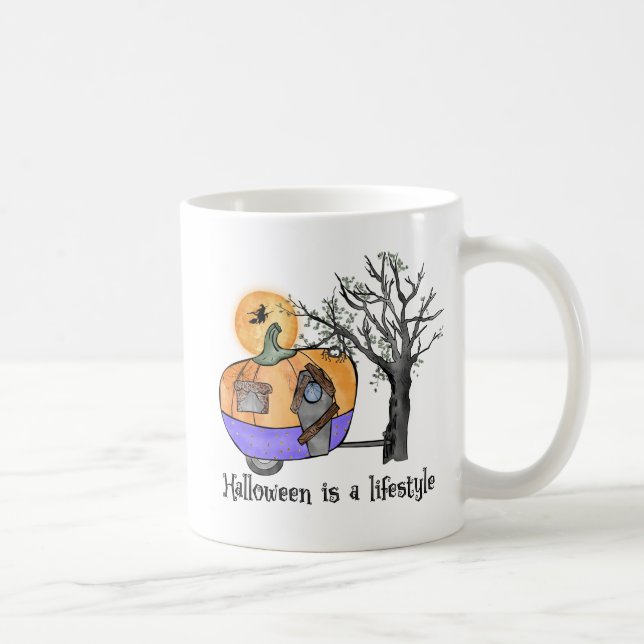 Taza De Café Halloween Is A Lifestyle | Camper | Trailer (Derecha)