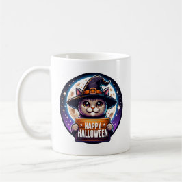 Taza De Café Halloween Kat
