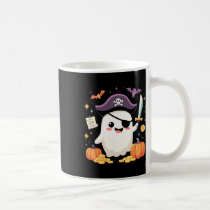 Taza De Café Halloween Kawaii Ghost Vestido Como Pirata Para Sp