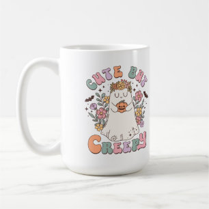 Taza De Café Halloween lindo pero espeluznante