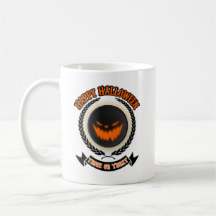 Taza De Café Halloween Malvado Cara de calabaza Noche de fantas