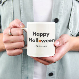 Taza De Café Halloween Minimalista moderno - Personalizado