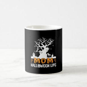 Taza De Café Halloween Mom Halloween Life Birday