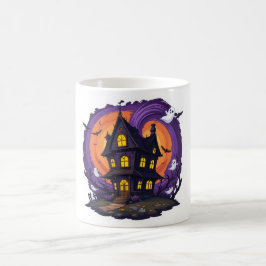 Taza De Café Halloween Mug de la casa embrujada - Mansio gótico