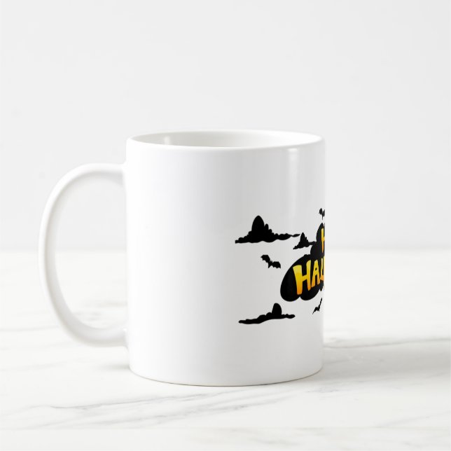 Taza De Café Halloween Mug Design (Izquierda)