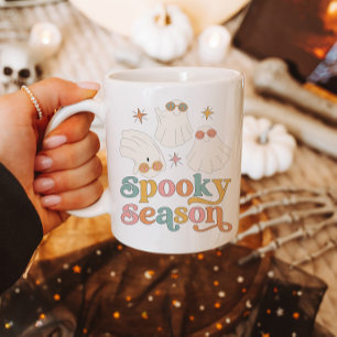 Taza De Café Halloween Mug Retro Cute Fantasma Temporada Mug