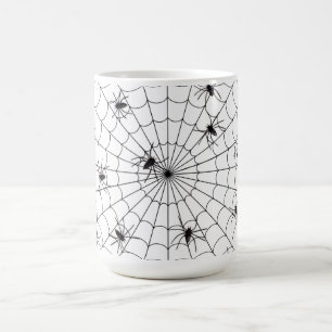 Taza De Café Halloween Mug/Spiders y Spider web