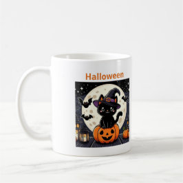 Taza De Café Halloween mugs with a cat theme