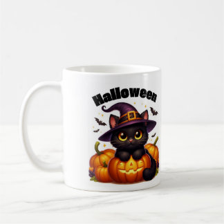 Taza De Café Halloween mugs with a cat theme