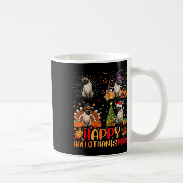 Taza De Café Halloween Navidades del Día de Acción de Gracias,  (Derecha)
