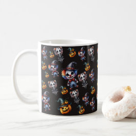 Taza De Café Halloween negro de moda