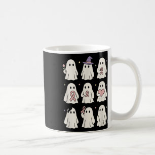 Taza De Café Halloween Octubre Recorte rosado de conciencia sob