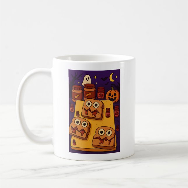 Taza De Café Halloween P&J (Izquierda)