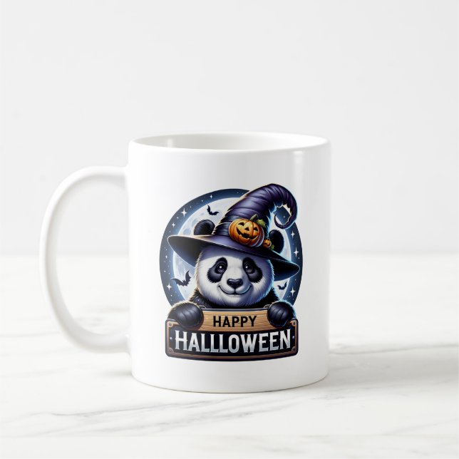 Taza De Café Halloween Panda (Izquierda)